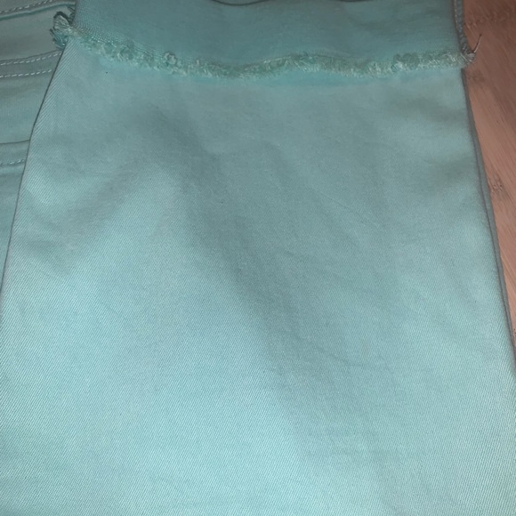 KUT from the Kloth Amy Cropped Straight Leg Women’s Cuffed Color Mint Size 14 - Picture 11 of 13